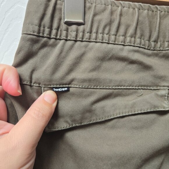 tentree Military Green Jogger Pants - Picture 6 of 10